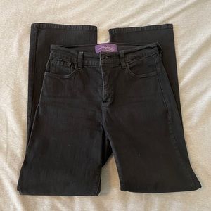 Black straight leg NYDJ jeans